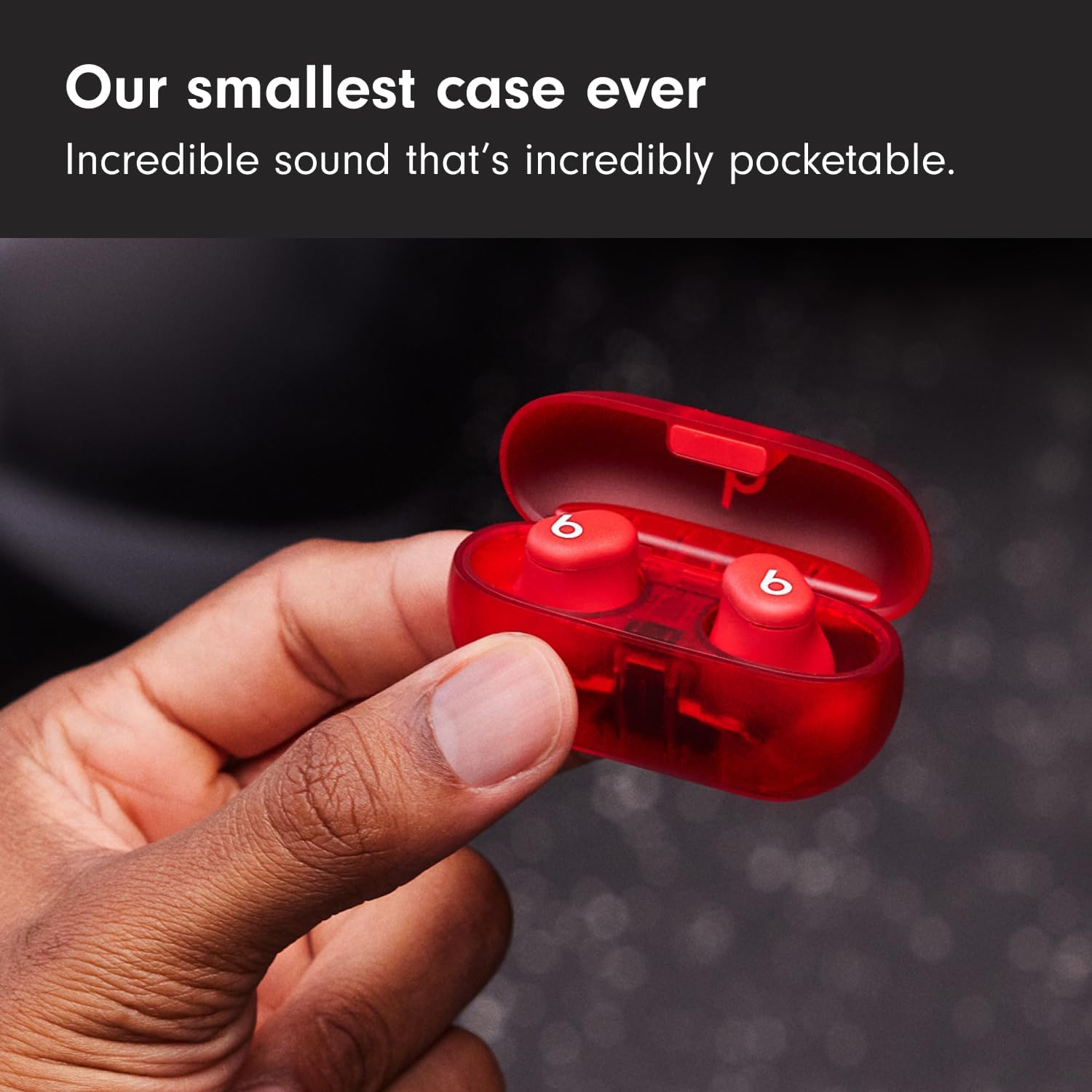 Buy Beats,Beats Solo Buds Wireless Bluetooth Earbuds - Transparent Red - Gadcet UK | UK | London | Scotland | Wales| Near Me | Cheap | Pay In 3 | In-Ear Headphones
